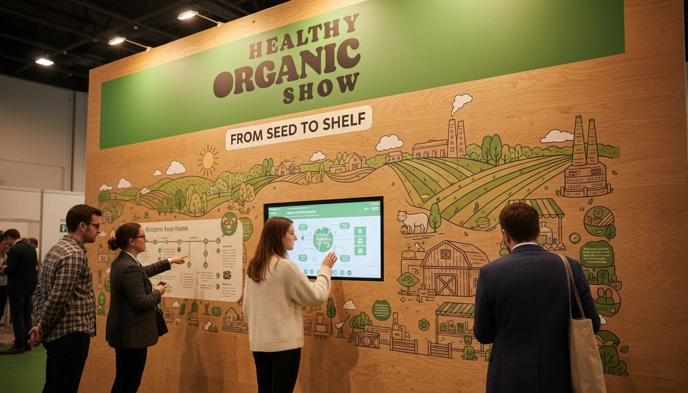 Sustainability pavilion showcasing eco packaging and circular solutions